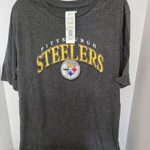 Pittsburgh Steelers Gray Short Sleeve Tee